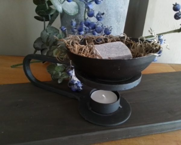 Brander voor amberblokjes